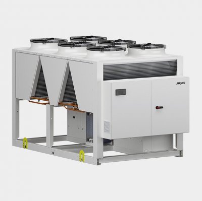 Air-cooled chillers and heat pumps