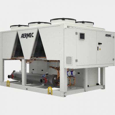 Air-cooled chillers and heat pumps