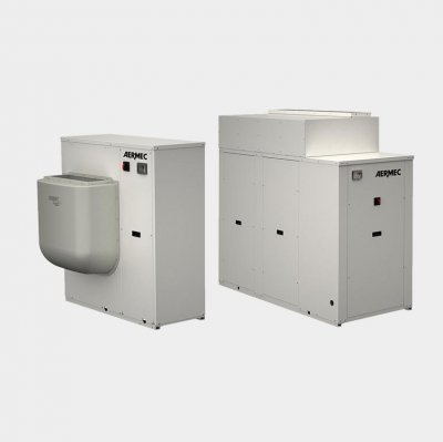 Air-cooled chillers and heat pumps