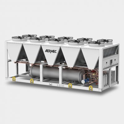 Air-cooled chillers and heat pumps