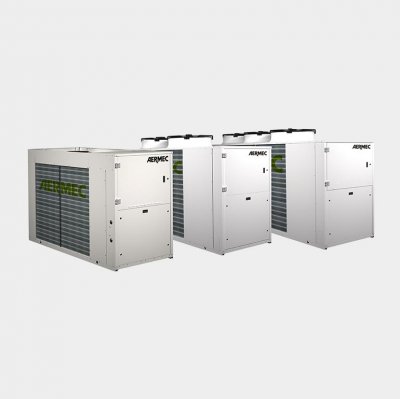 Air-cooled chillers and heat pumps